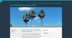 Desktop Screenshot of businessimmigrationblog.com